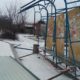 В Никополе обвалилась крыша остановки (видео)