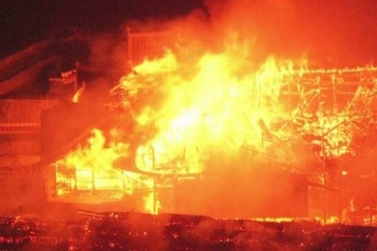 [:ru]Сгоревшие в селе возле Никополя сооружения были магазинами[:ua]Споруди, що згоріли в селі біля Нікополя, були магазинами[:]