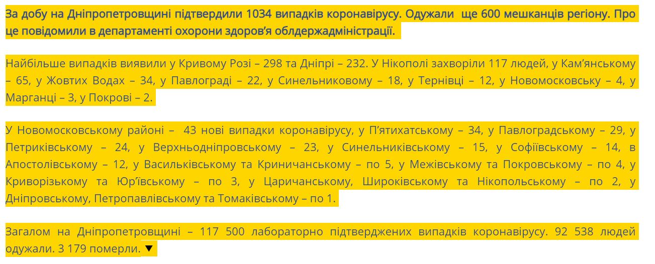 [:ru]В Никополе более сотни новых случаев коронавируса на 25 апреля[:ua]У Нікополі більше сотні нових випадків коронавірусу за добу на 25 квітня [:]