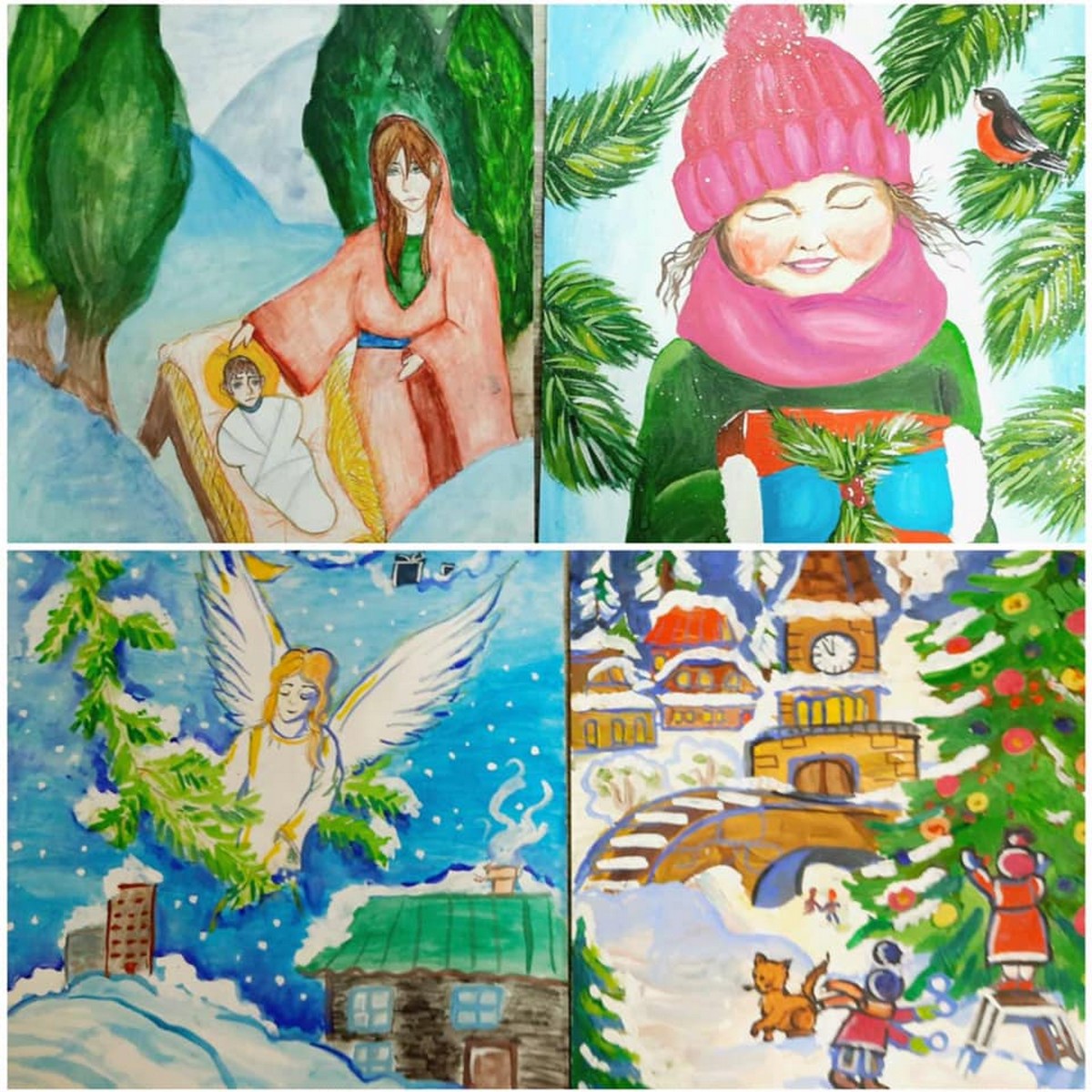 У Нікополі відкрилась виставка дитячих робіт «Зимові барви»