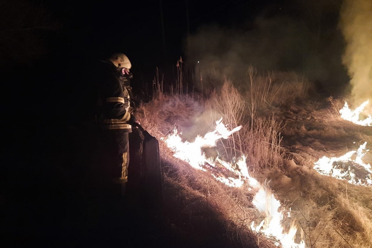 В Никопольском районе выгорело 9 га сухой растительности за двое суток