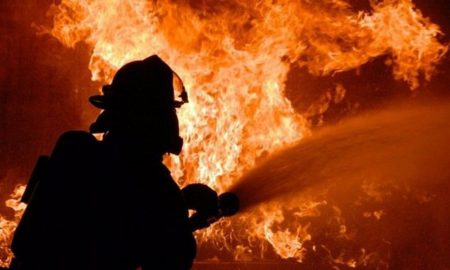 Пожежу, яка виникла внаслідок обстрілу біля Нікополя, загасили