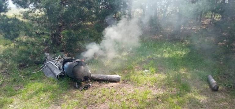 Над Днепропетровщиной снова сбили вражескую ракету (фото)