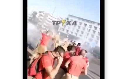 З’явилося відео жорсткого розгону окупантами мітингу МНС-ників в Енергодарі