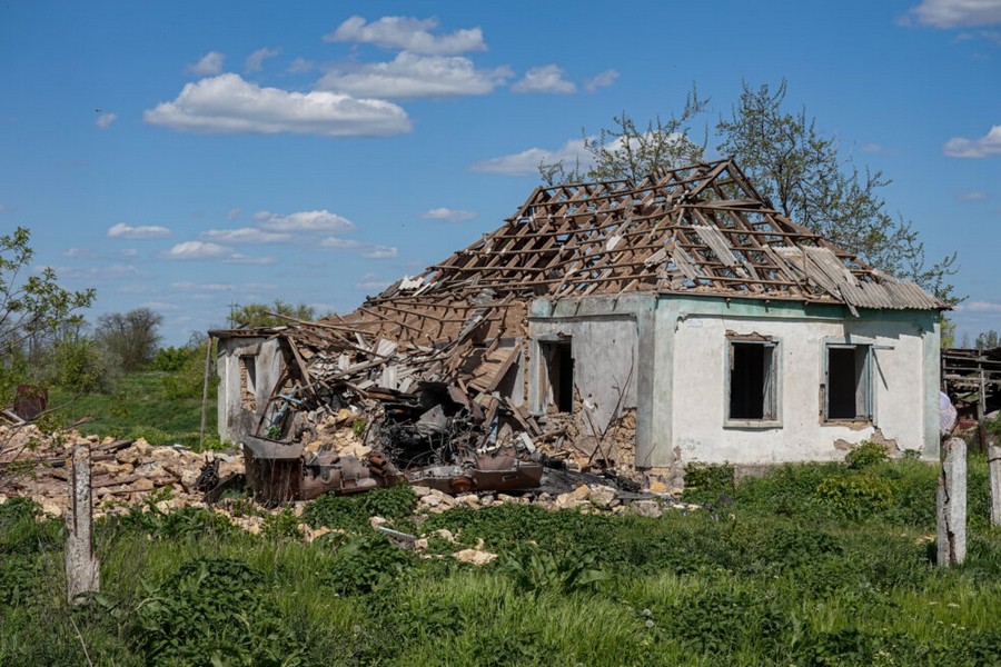 Много поврежденных домов, раненых жителей, убитого скота - горячо На криворожском направлении фронта