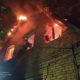 Відео пожежі у Нікополі внаслідок нічних ворожих обстрілів
