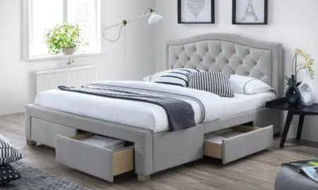 Почему стоит купить в спальню красивую кровать с изголовьем?