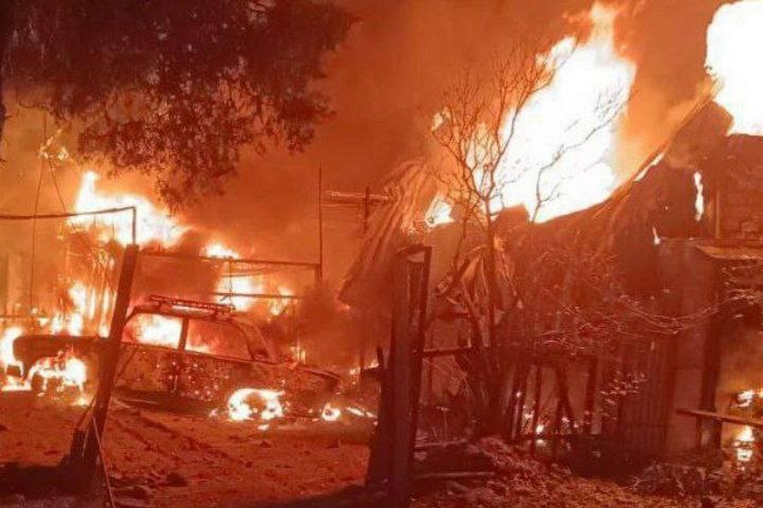 Вночі у Нікополь прилетіло 40 снарядів: є поранений і руйнування, виникли пожежі