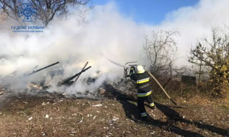 Біля Нікополя сталася пожежа у приватному домоволодінні: згоріло 10 тон сіна