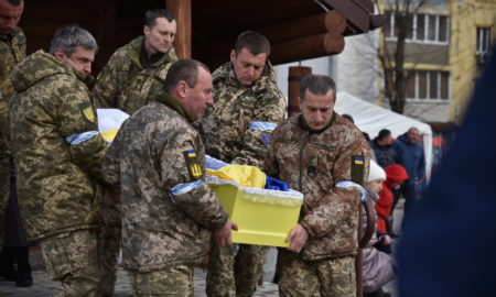 У Нікополі 23 листопада провели в останню путь загиблого на війні Захисника (фото)