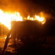 22 рятувальники гасили нічні пожежі у Нікополі, які виникли через ворожі обстріли
