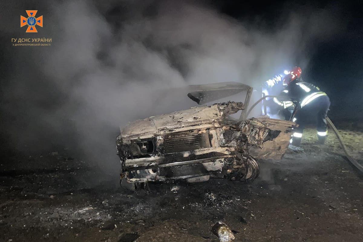 Моторошна ДТП під Кривим Рогом: чоловік згорів у своєму авто (фото)