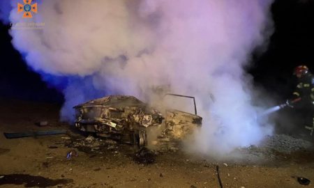 Моторошна ДТП під Кривим Рогом: чоловік згорів у своєму авто (фото)