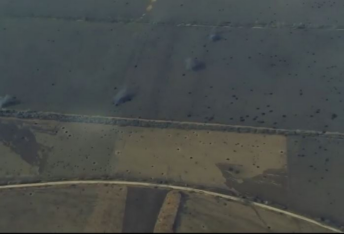 Відео знищення на Запоріжжі ворожої піхоти, яка «наступала» у зворотному напрямку