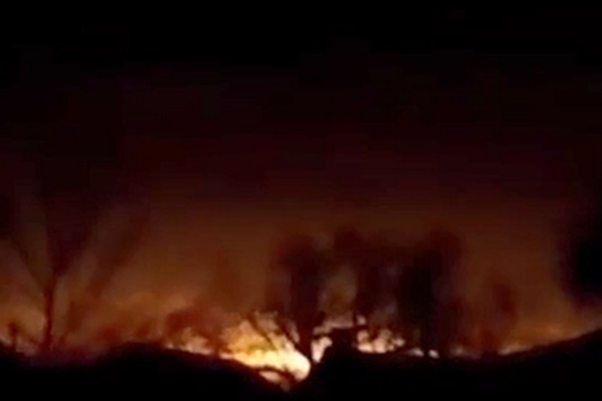 Дуже гучно пройшла ніч на Дніпропетровщині 10 лютого: відео палаючих ворожих дронів