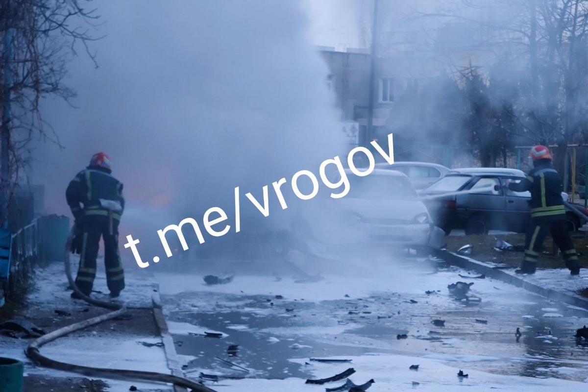 В Енергодарі вибухнула автівка (відео)