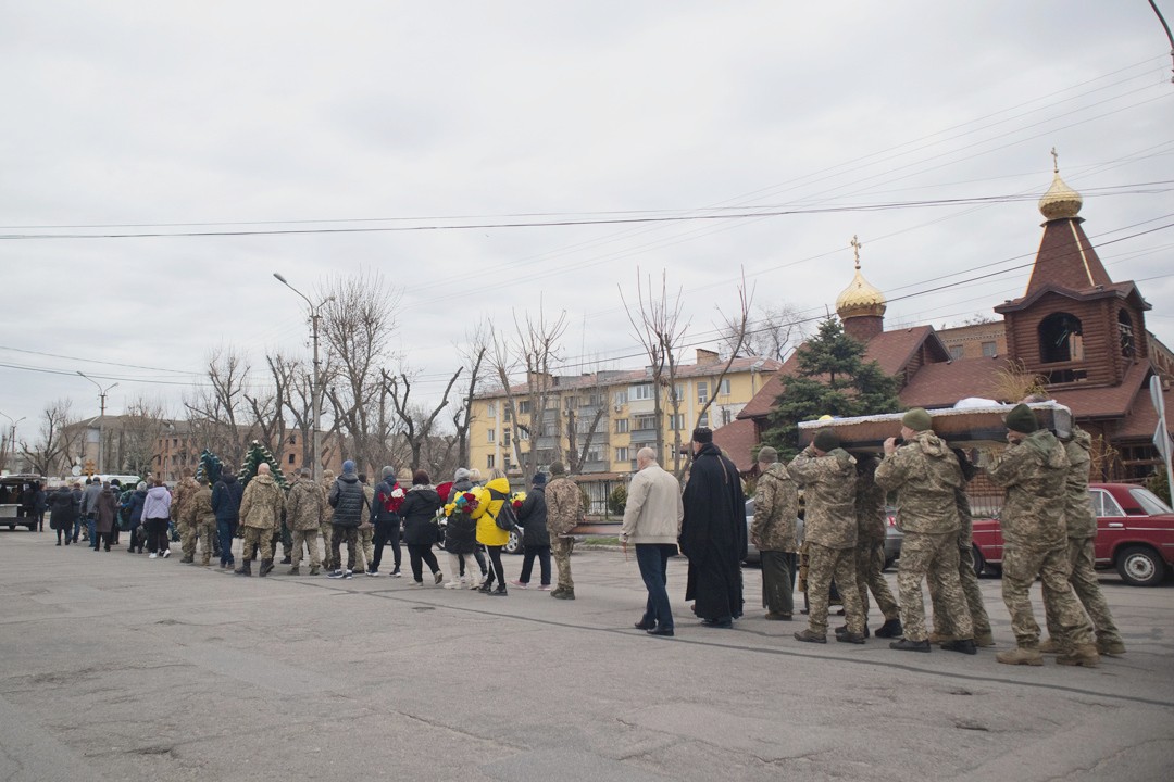 У Нікополі 31 березня провели в останню путь загиблого на війні Героя (фото)