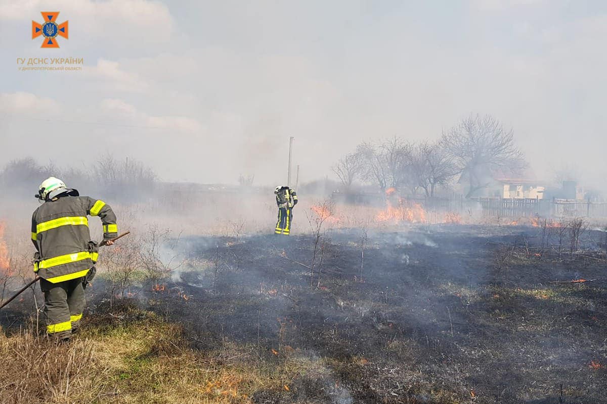 Від початку року на Дніпропетровщині виникло 427 пожеж в екосистемах