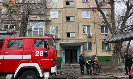 У Нікополі сьогодні 17 березня горіла квартира на вулиці Електрометалургів