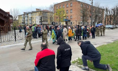 У Нікополі 11 квітня провели в останню путь полеглого Героя (фото)