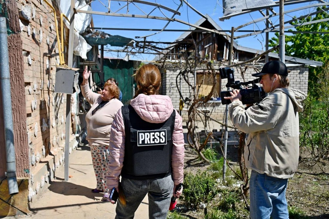 У Нікополі побували журналісти телеканалів «Інтер», СТБ та Суспільне: побачили місця ворожих атак