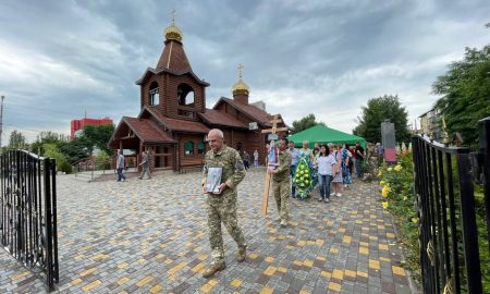 У Нікополі 21 червня провели в останню путь полеглого на війні бійця (фото)