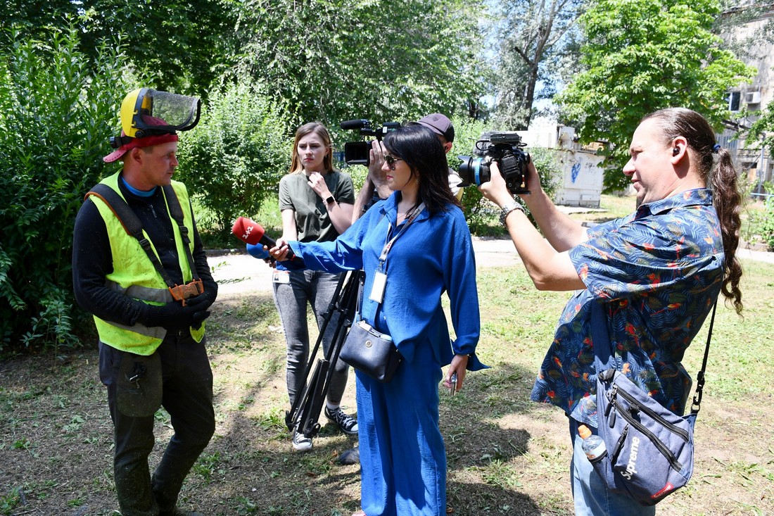 Нікополь відвідали журналісти з Японії, а також з СТБ, «1+1», Ми-Україна та Інтер