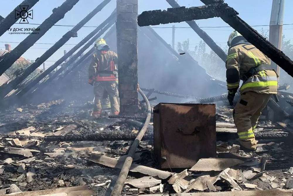 У Нікополя сталася пожежа