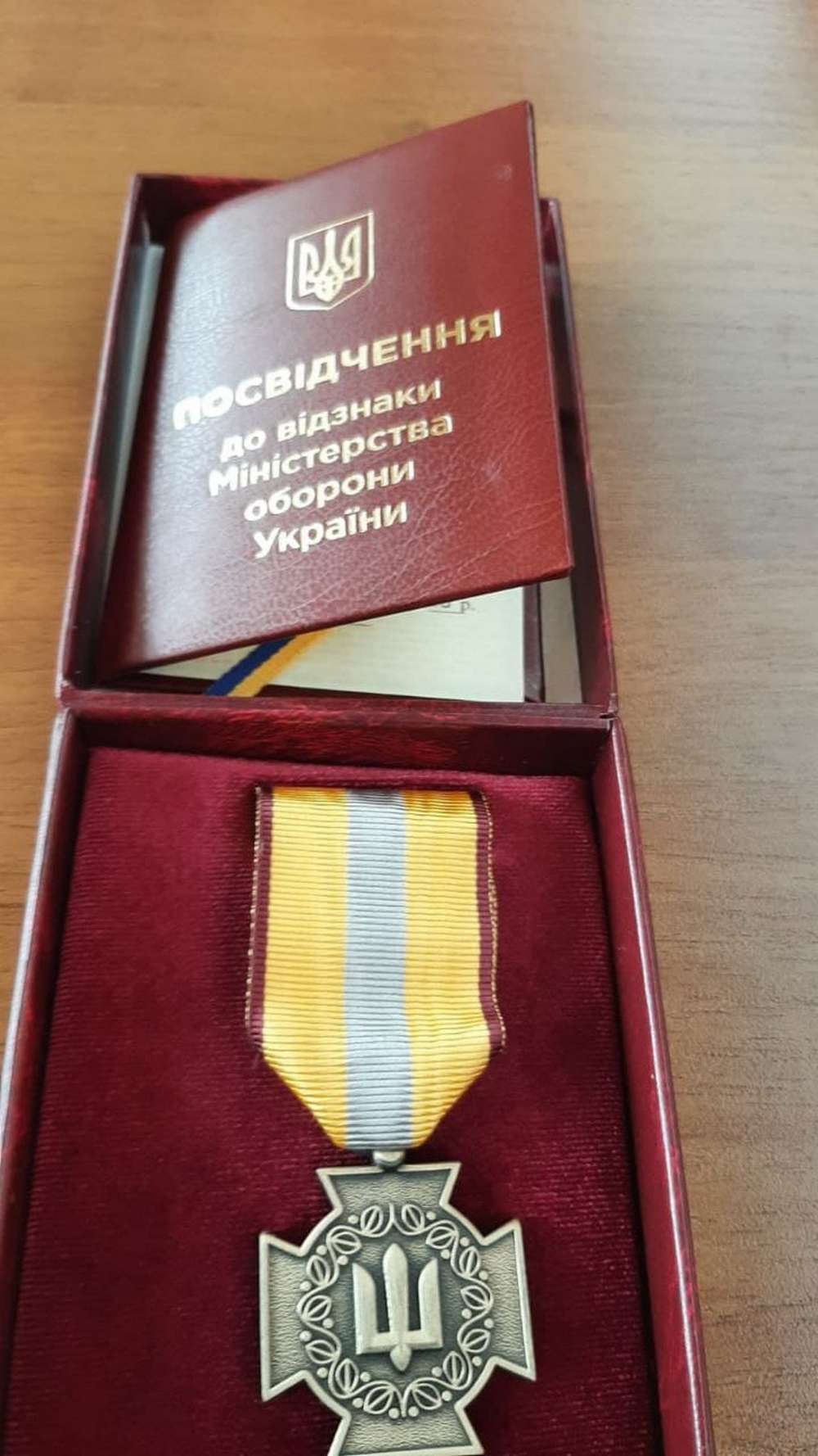 Нікопольця нагородили медаллю «За сприяння обороні»
