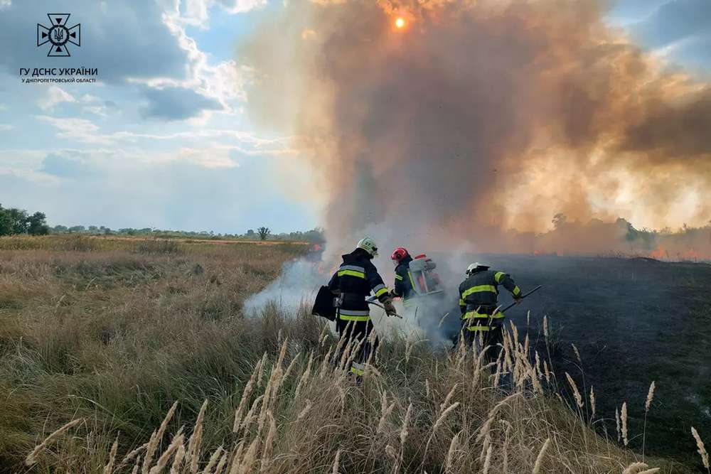 Протягом доби 9 вересня на Дніпропетровщині сталося 74 пожежі в екосистемах!