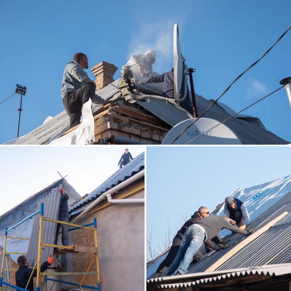 Як у Нікополі ремонтують понівечені обстрілами будинки (фото)