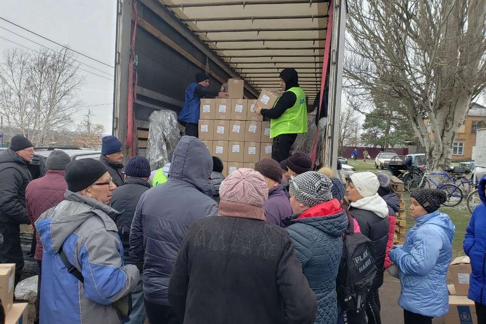 Мешканцям Мирівської громади видали 1600 продуктових наборів 23 листопада (фото)