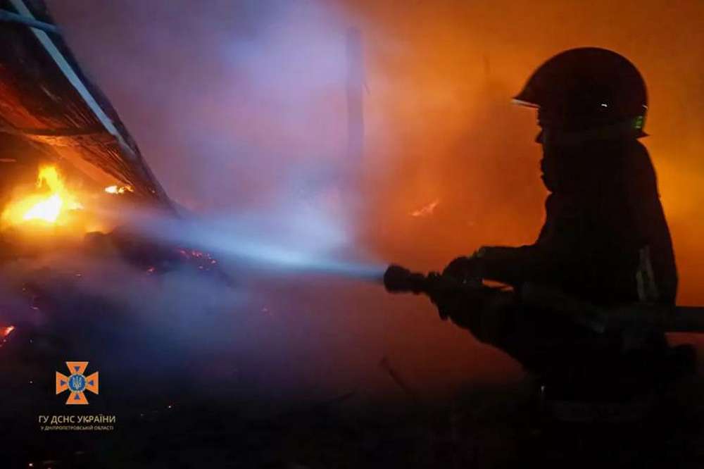 На Нікопольщині вночі сталася пожежа (фото)