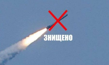 Над Дніпропетровщині увечері 6 грудня збили ракету