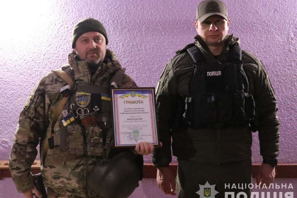 Начальник поліції Дніпропетровщини відвідав деокуповану Херсонщину (фото, відео)