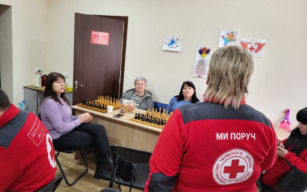 в офісі Червоного хреста Нікополя пройшов шаховий турнір