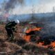 На Дніпропетровщині рятувальники продовжують ліквідовувати загоряння на відкритих територіях  (фото)