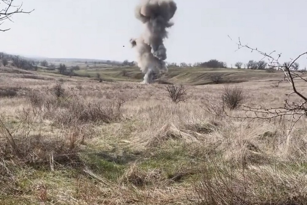 Поліція показала відео знищення бойових частин «Shahed» на Дніпропетровщині