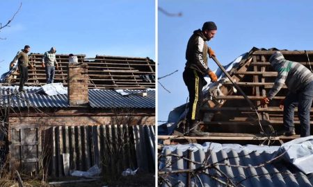 у Нікополі відновлюють пошкоджені ворогом будинки