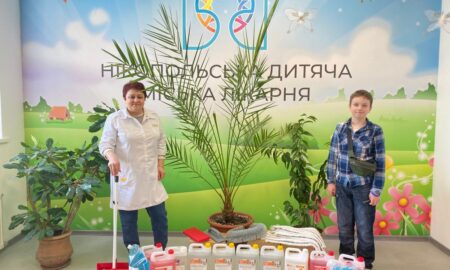 Нікопольська дитяча лікарня придбала клінінгове обладнання та миючі засоби