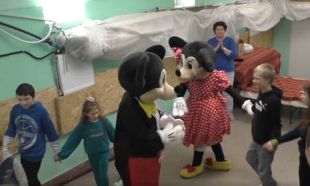 В укритті Нікопольської дитячої лікарні пройшло свято для дітей (відео)