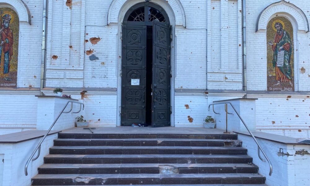у Нікополі ворожий снаряд пошкодив Спасо преображенський собор УПЦ