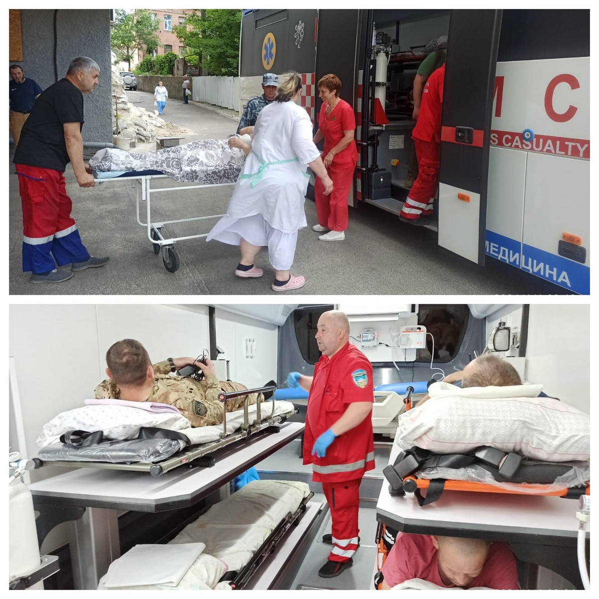 Медики Дніпропетровщини допомогли пораненому Захиснику одружитися: відвезли на евакуаційному автобусі до РАГСу