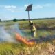 Пожежі на відкритих територіях не вщухають. На Дніпропетровщині за добу вигоріло 48 гектарів екосистем. Сьогодні в регіоні теж оголошено найвищій рівень пожежної небезпеки.