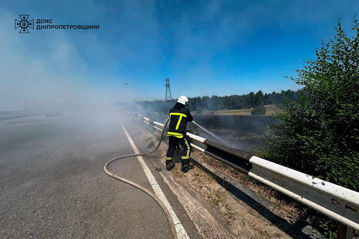 На Дніпропетровщині за добу вигоріло 86 га екосистем: фото