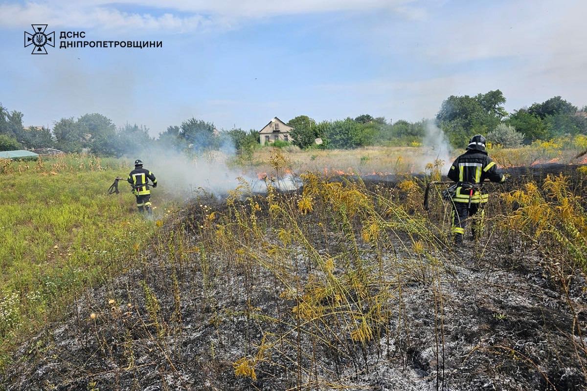 На Дніпропетровщині за добу вигоріло 80 га екосистем: ситуацію ускладнив вітер (фото)