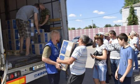 Гуманітарна допомога на Нікопольщині