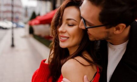 gorgeous couple love hugging flirting outdoor romantic moments handsome man looking his pretty girlfriend 650x410 1 1300x820