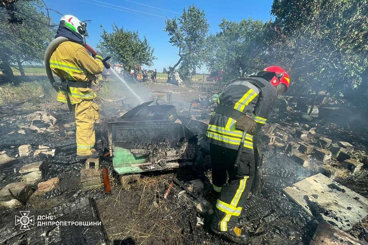 на Нікопольщині сталася пожежа 