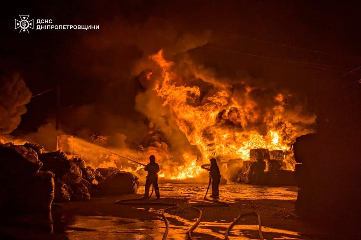 На Дніпропетровщині вночі 